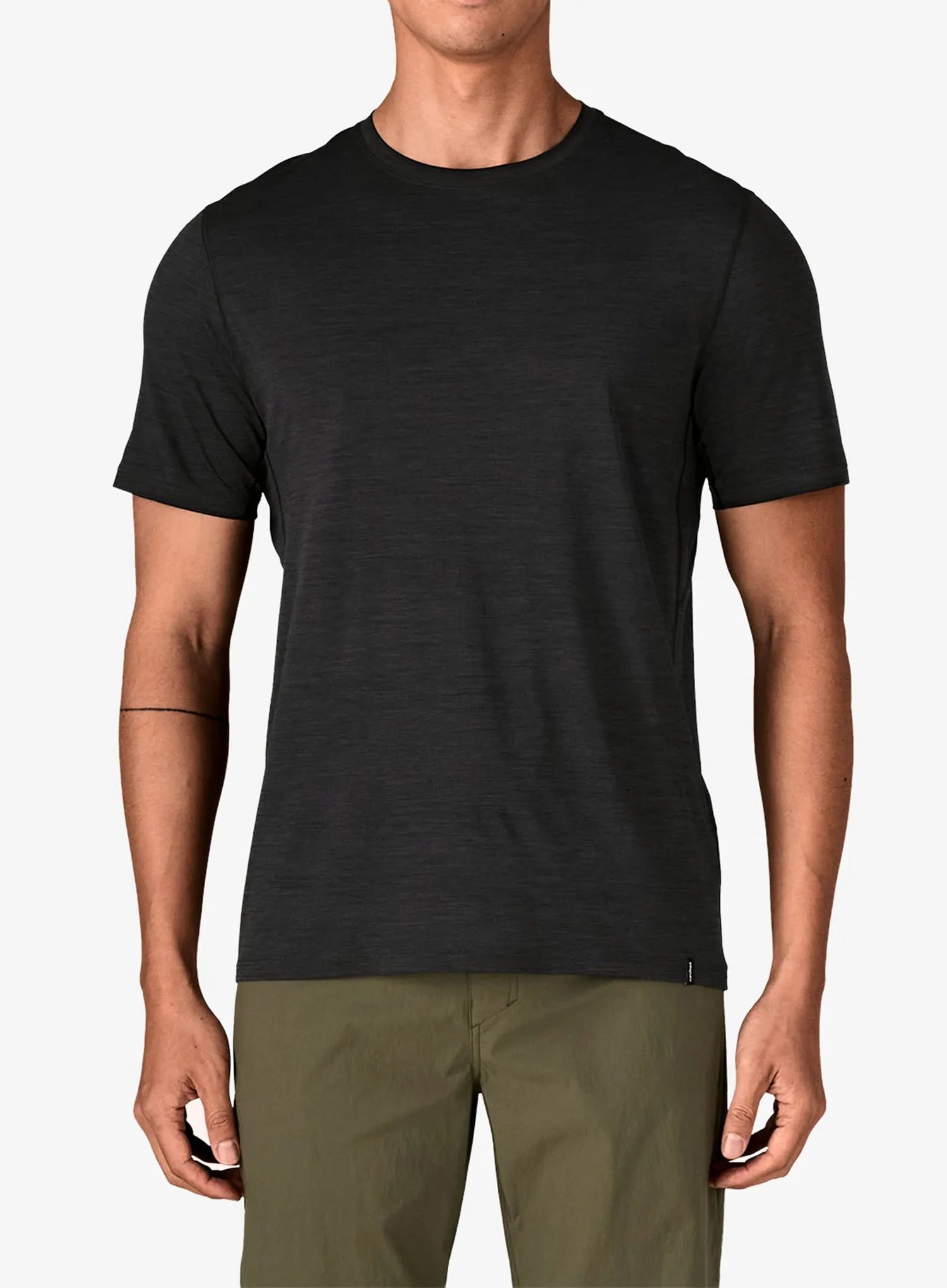 Rychleschnoucí tričko Patagonia Cap Cool Ultra Shirt černá/šedá x-dye XL