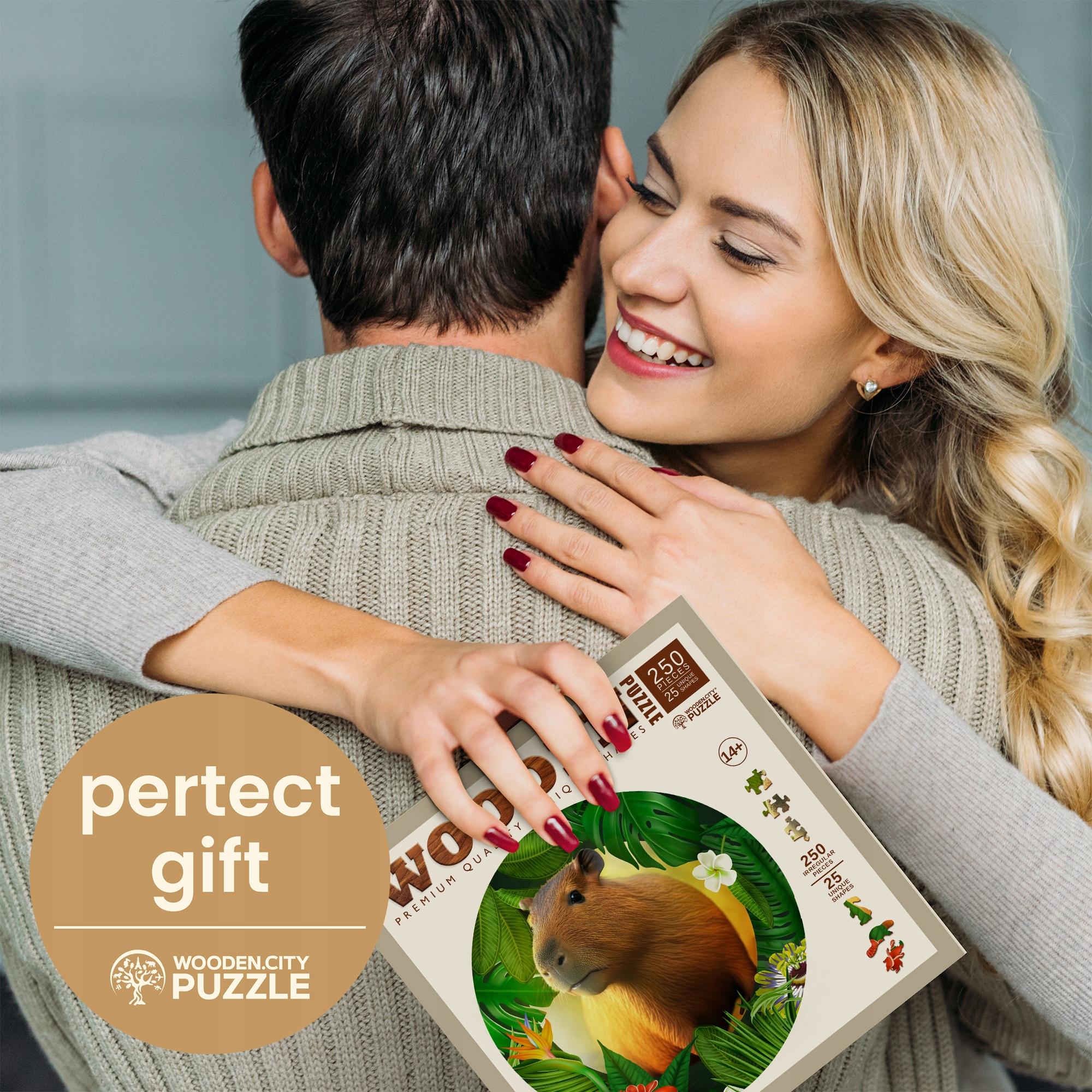 Puzzle Drewniane Kapibara 250 el Wooden City Wiek dziecka 8 lat +