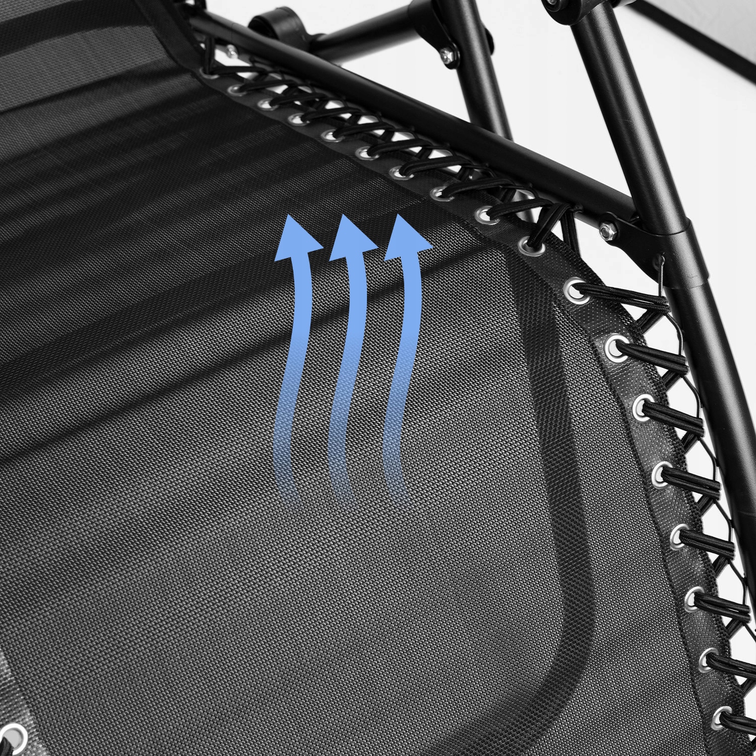 KRZESŁO TURYSTYCZNE KEMPINGOWE SKŁADANE LEŻAK OGRODOWY PLAŻOWY Z ZAGŁÓWKIEM Głębokość siedziska 60 cm