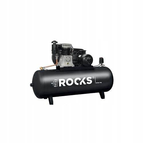 KOMPRESOR TŁOKOWY 500 L - 7,5 KM - 840 L/MIN - 11 BAR - 400V Marka Rooks