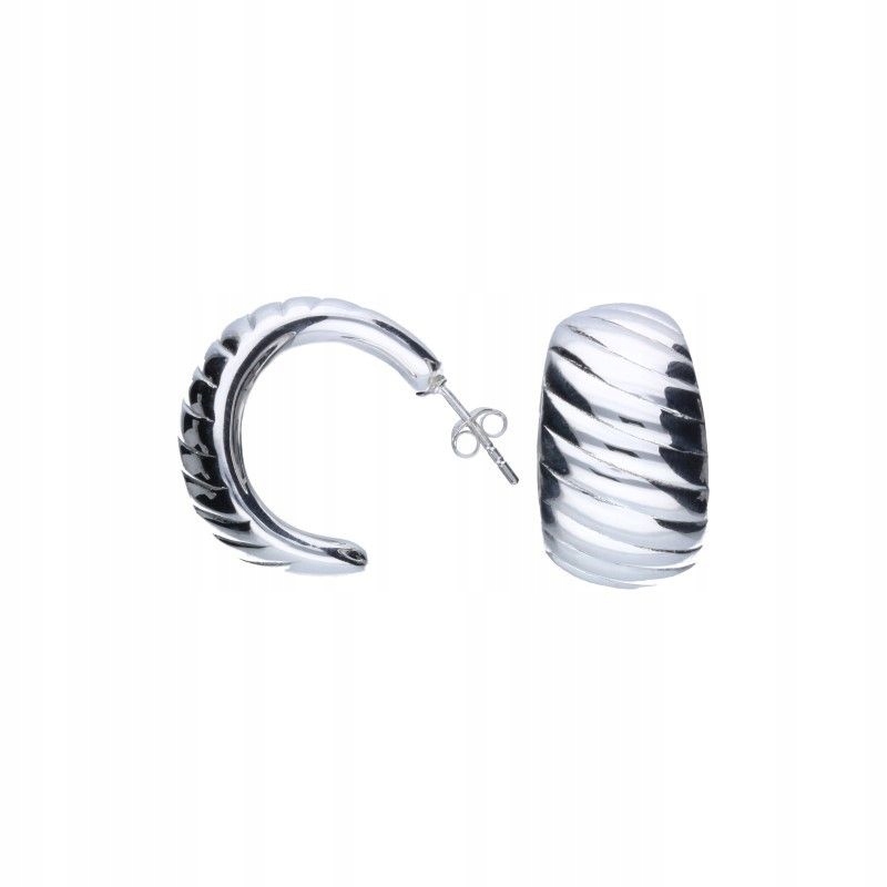 Náušnice ze stříbra 925 elektroforma lisované 8.11g šroubky jako dárek