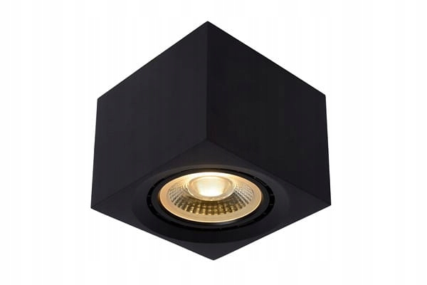 Lucide Fedler Lampa 1x12W GU10 2200K-3000K Čierny reflektor IP20