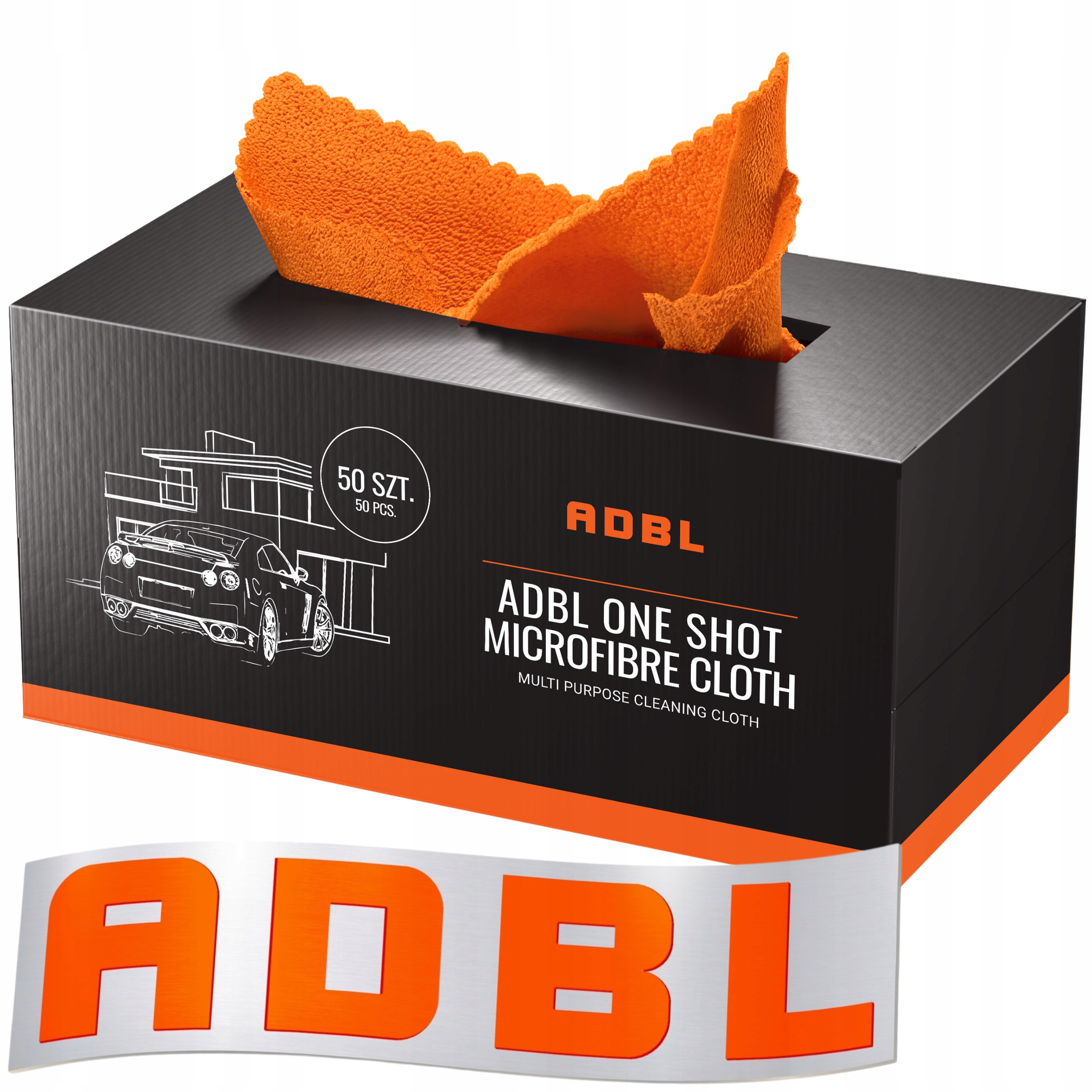 Adbl One Shot Microfibre Cloth Zestaw 50 Mikrofibr Do Samochodu Auta