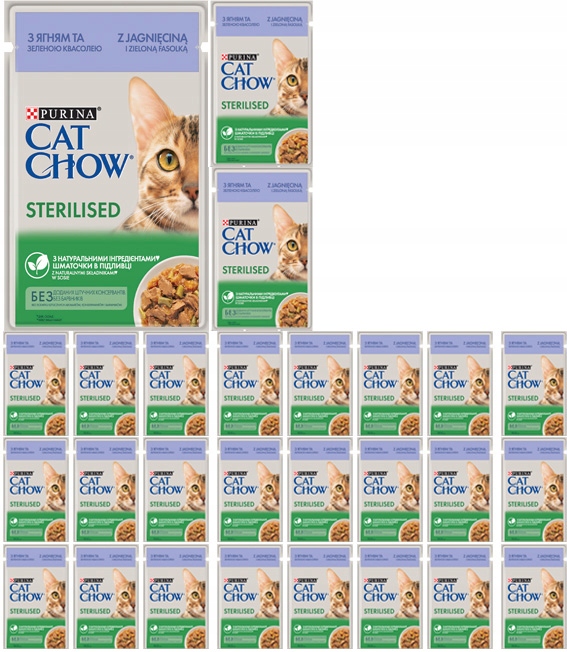 Levně Purina Cat Chow po sterilizaci lamb 26x85 g