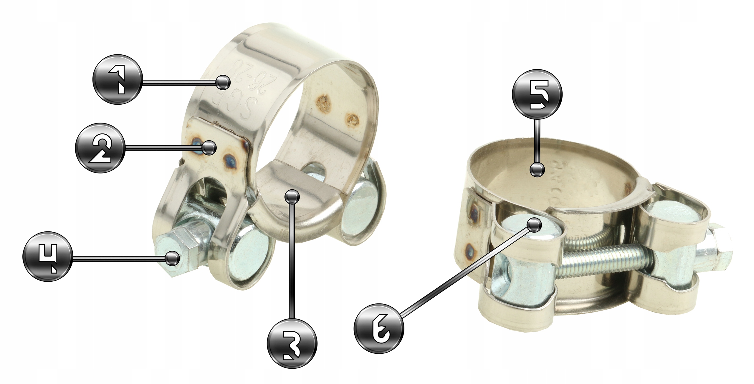OBEJMA OPASKA ZACISKOWA SKRĘCANA METALOWA NIERDZEWNA GBS SGB 26-28 2 szt Kod producenta OPASKA CYBANT OBEJMY NIERDZEWNE CYBANTY 26-28