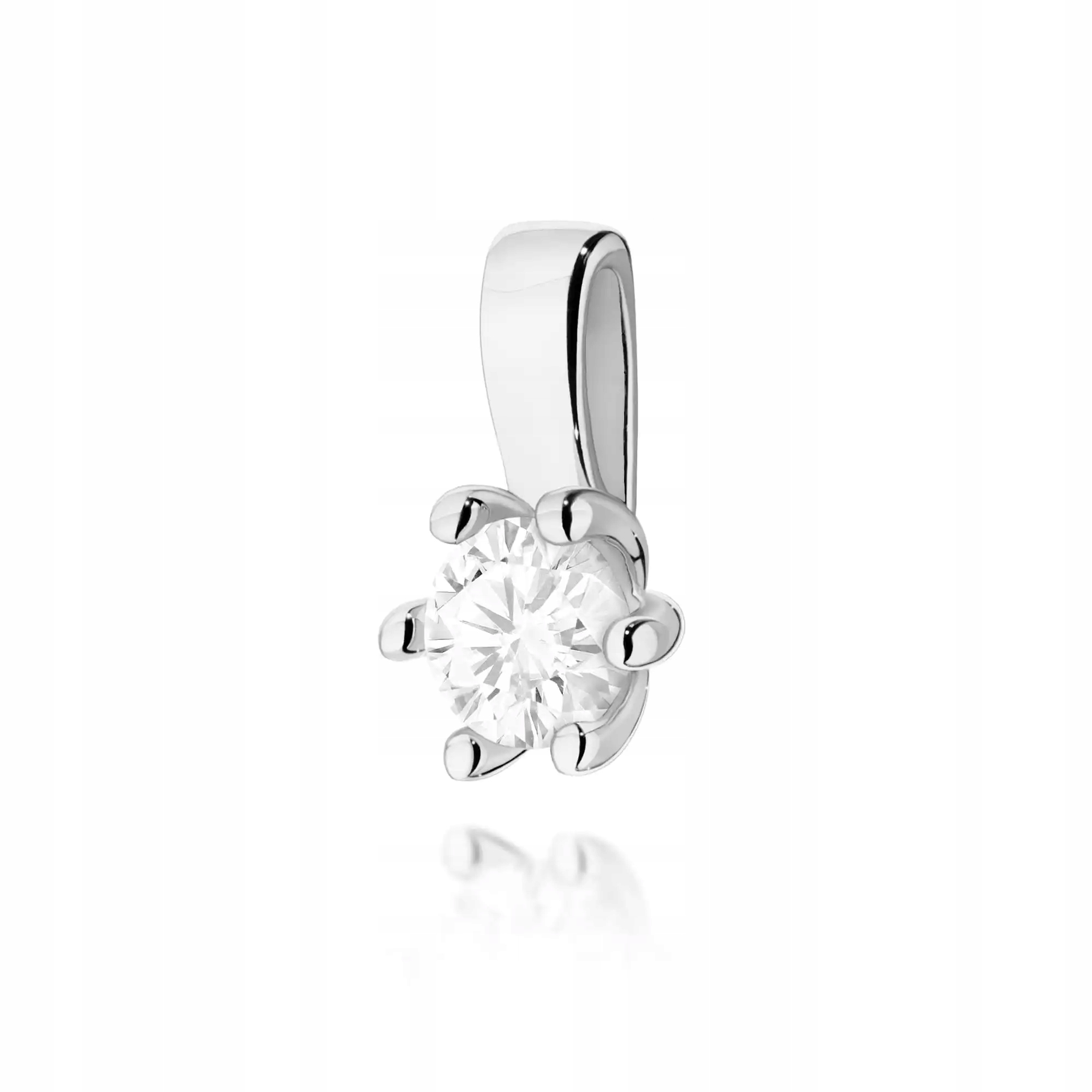 Přívěsek ze zlata 585 s diamantem bílé zlato elegantní jako dárek módní 14k