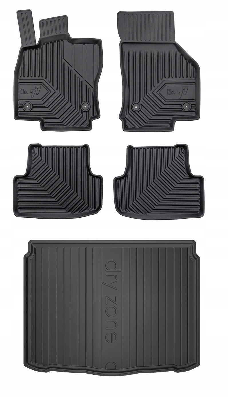Set 77 Gumové koberce a rohože Audi A3 8Y Sportback od 2020- d