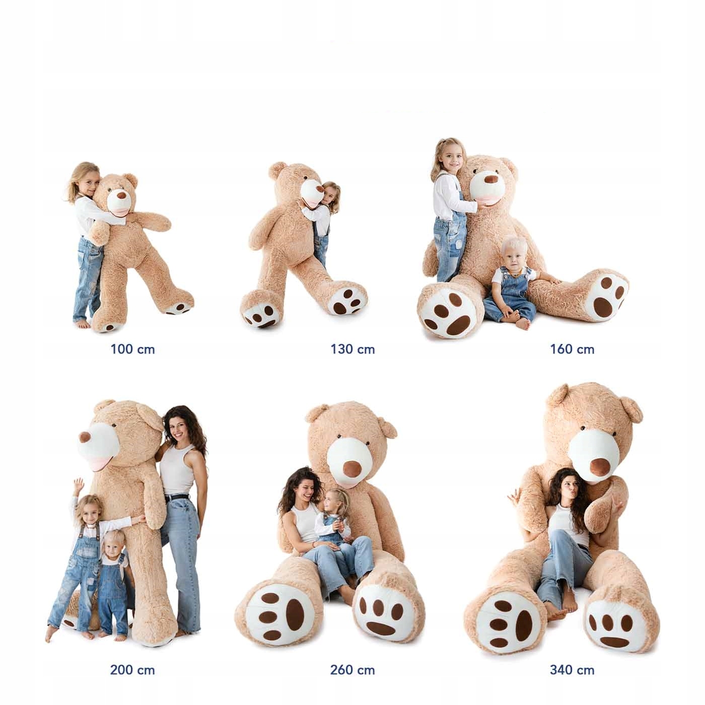 Miś pluszowy wielki 200cm duży pluszak Rodzaj miś