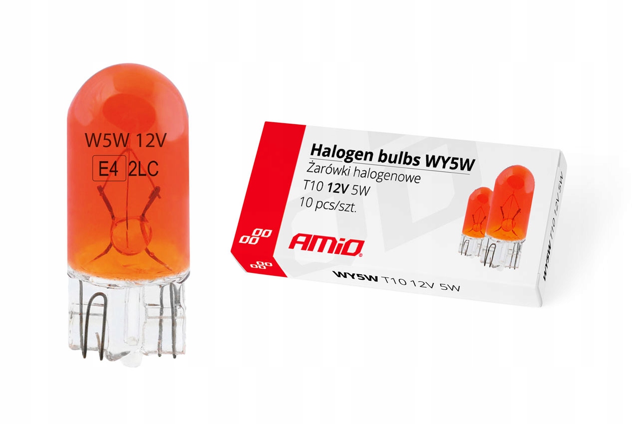 

10x WY5W T10 Amio 12V 5W Zapasowe Warsztatowe