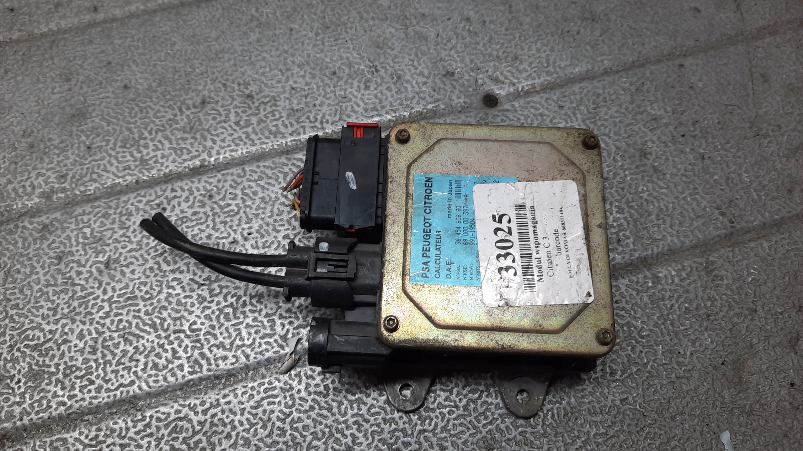 MODUŁ WSPOMAGANIA CITROEN C3 1.4D 02R 9645460880