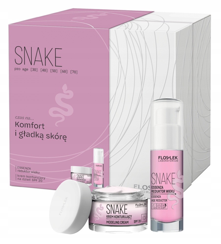 Floslek Sada Snake Čas na pohodlí a hladkou pokožku Konturovací krém SPF20