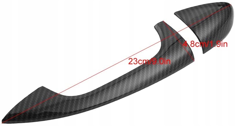 NAKŁADKI KLAMKI MERCEDES C W205 E W213 GLC CARBON Producent inny