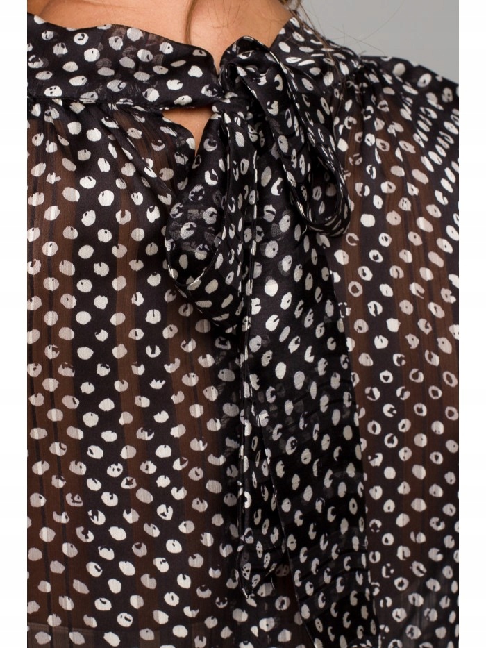 EU S S235 Bluzka szyfonowa z wiązaniem - model 1 E Marka House