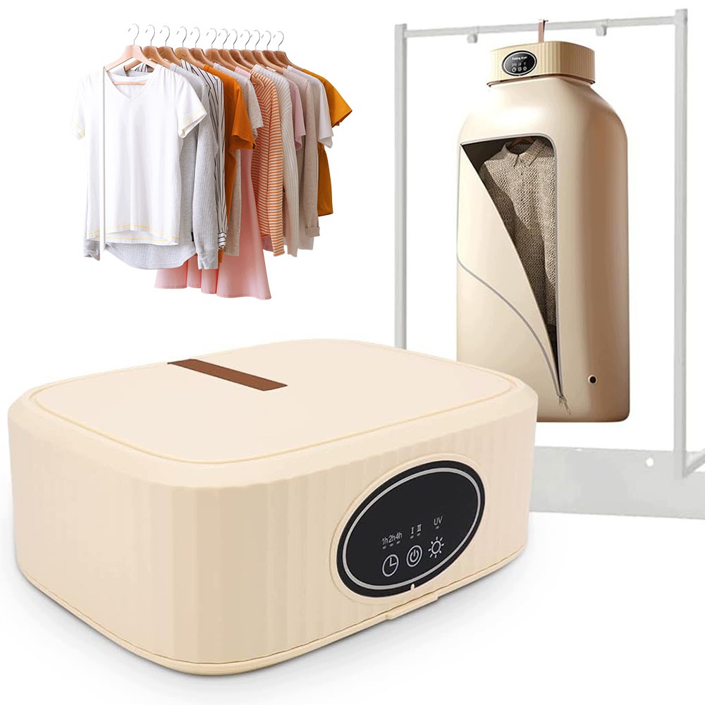 Přenosná Skládací Sušička Na Prádlo 600 W Sterilizace Uv Tichý Provoz 45 Db