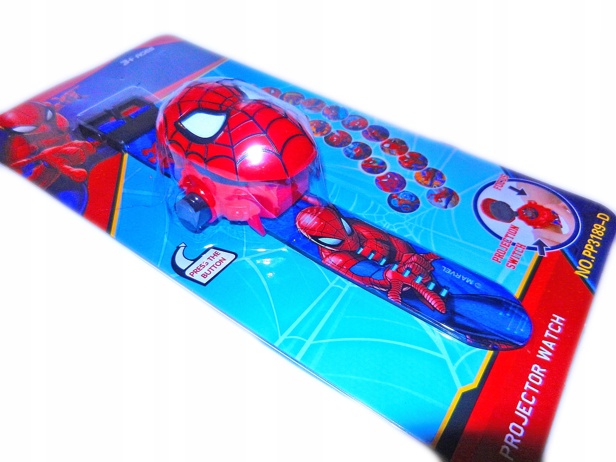zegarek na rękę SPIDERMAN + projektor 24 slajd 2w1 EAN (GTIN) 69454200000200