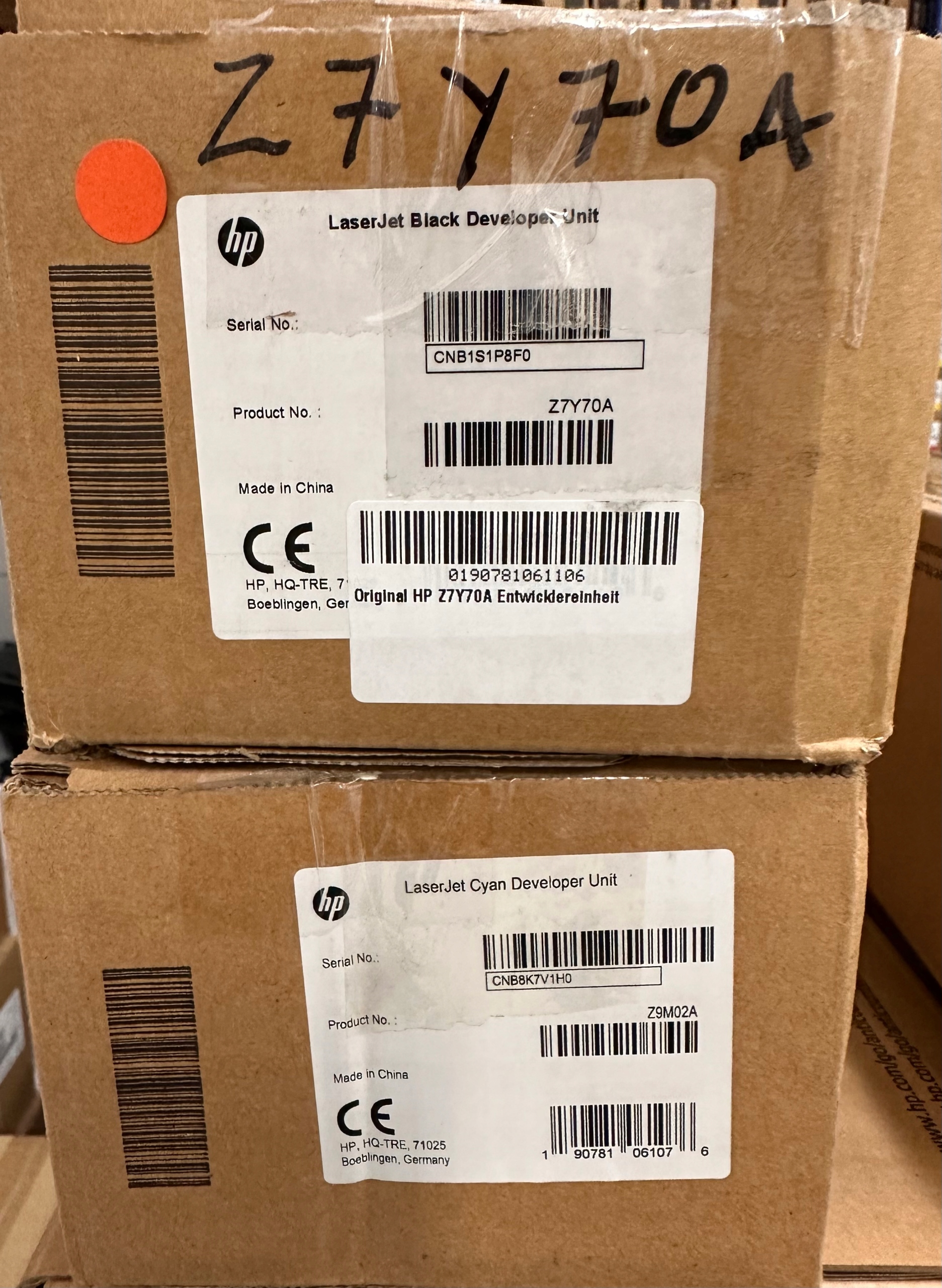 Hp LaserJet Z9M02A Azúrový (Cyan) Developer Unit pre Managed Mfp E77422DN