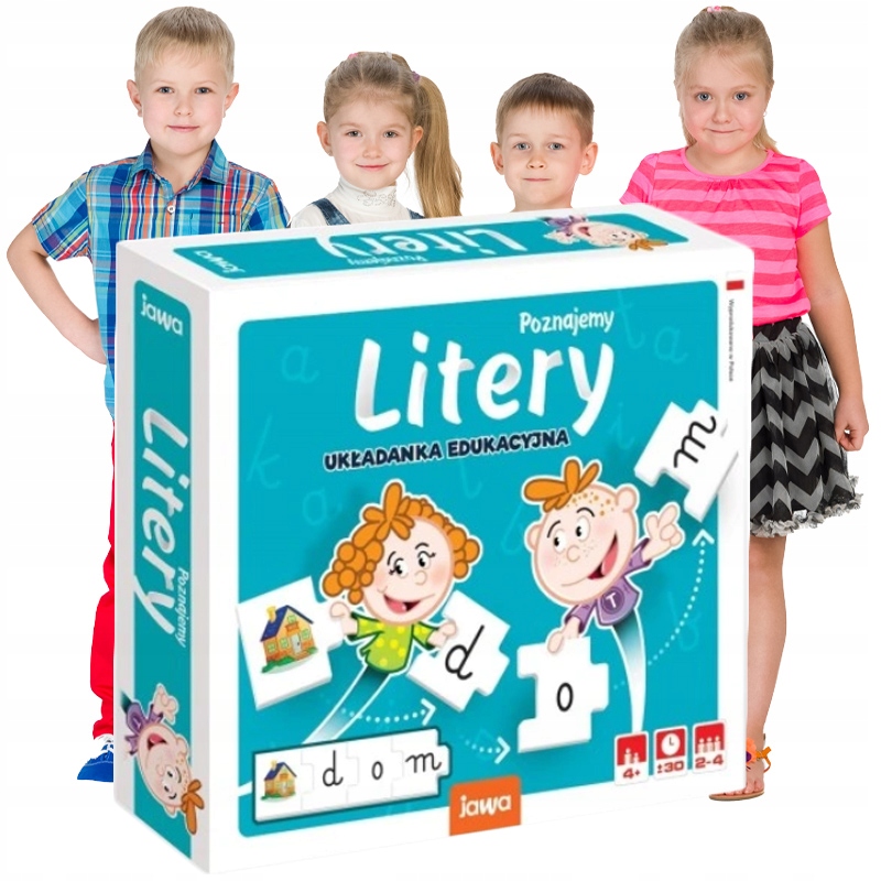 Gra Planszówka Poznajemy Litery Gry dla Dzieci do Nauki Liter Planszówki