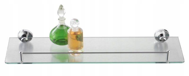 

Półka łazienkowa szklana prostokątna 50x14 cm
