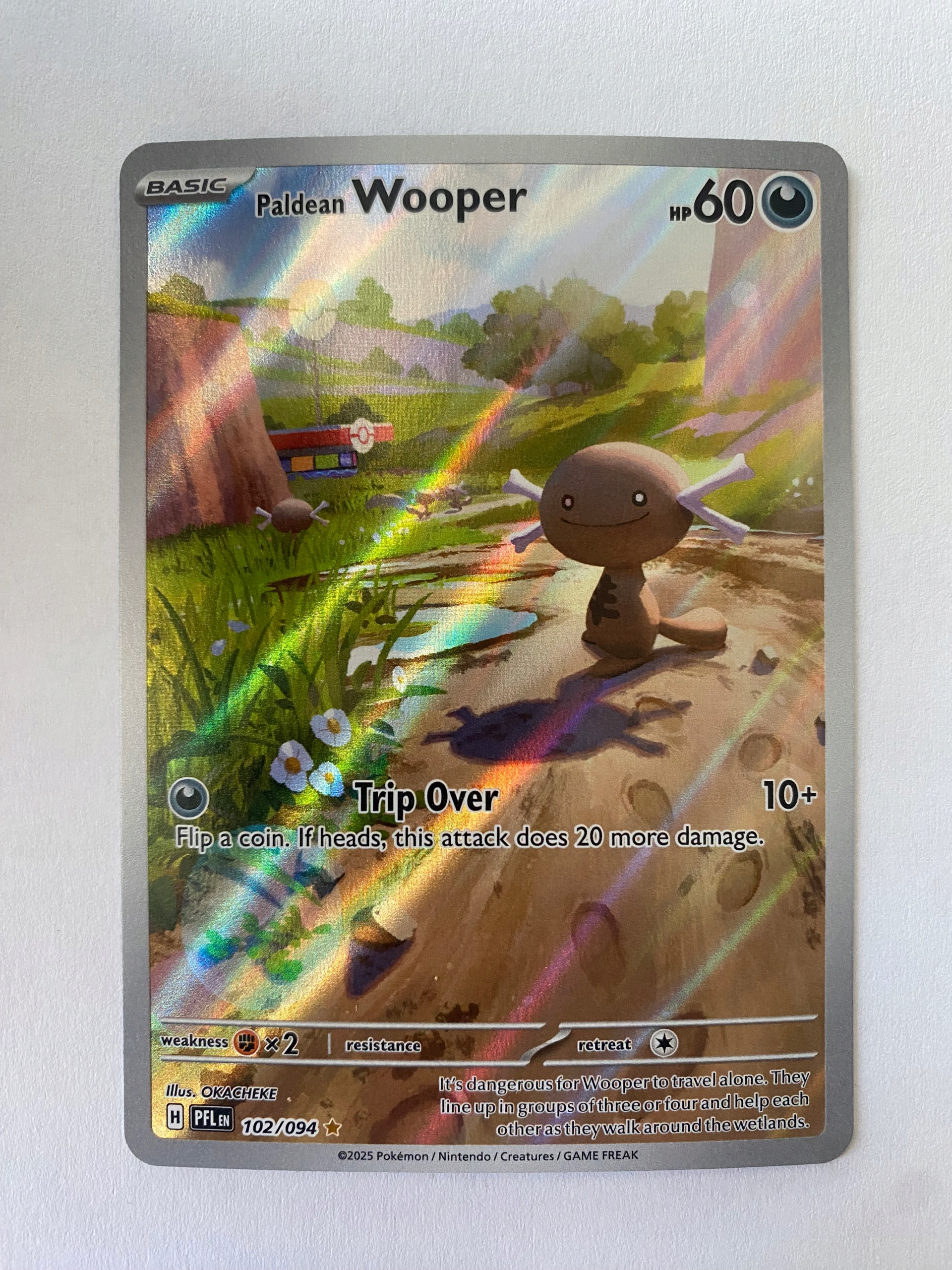 Karta Pokemon: Paldean Wooper (PFL 102) / Phantasmal Flames