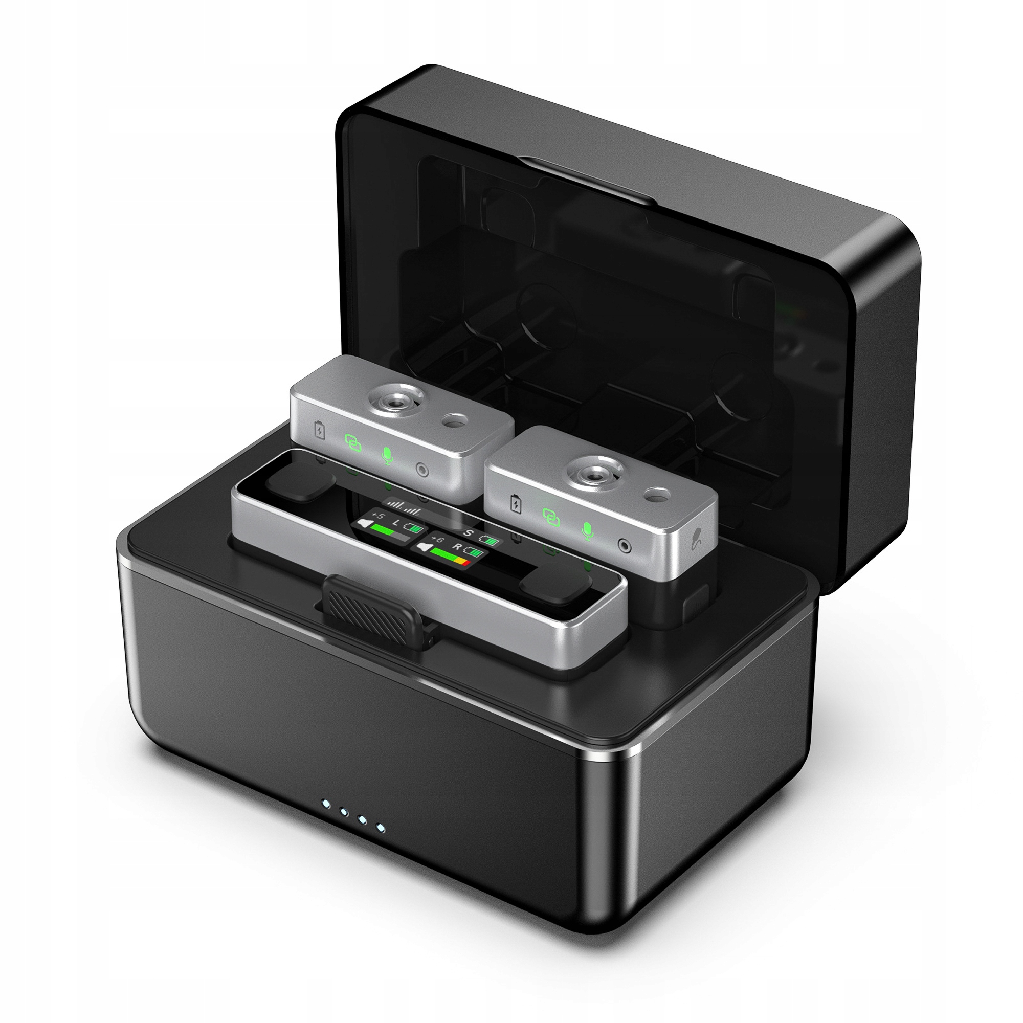 2x Bezdrôtový kravatový mikrofón Ulanzi AM-18 100 m 8 Gb na telefón a fotoaparát