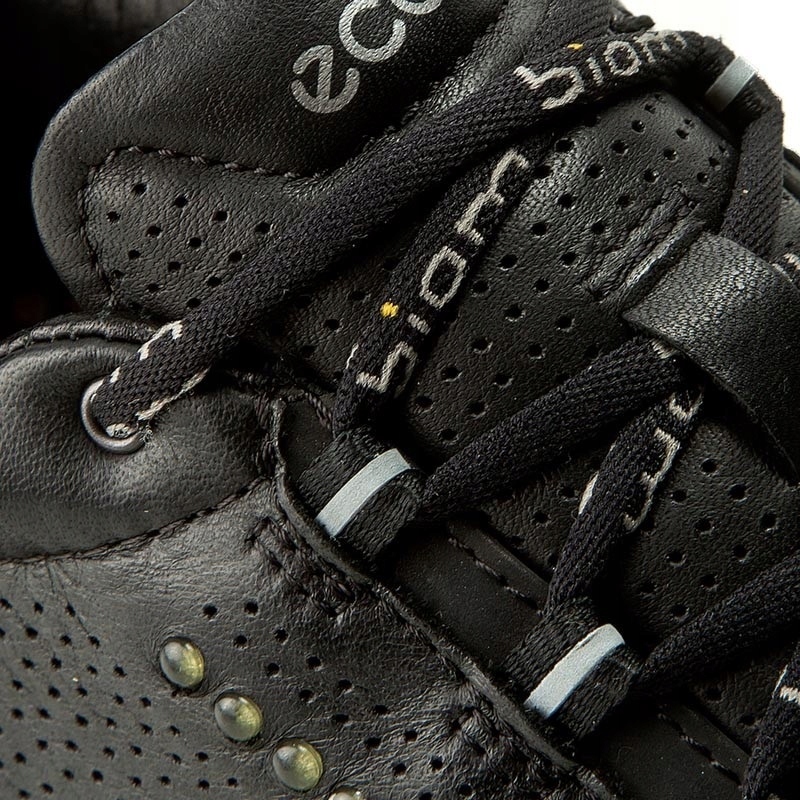 38 BUTY DAMSKIE MODNE CZARNE SKÓRZANE ECCO 837513 Długość wkładki 24 cm