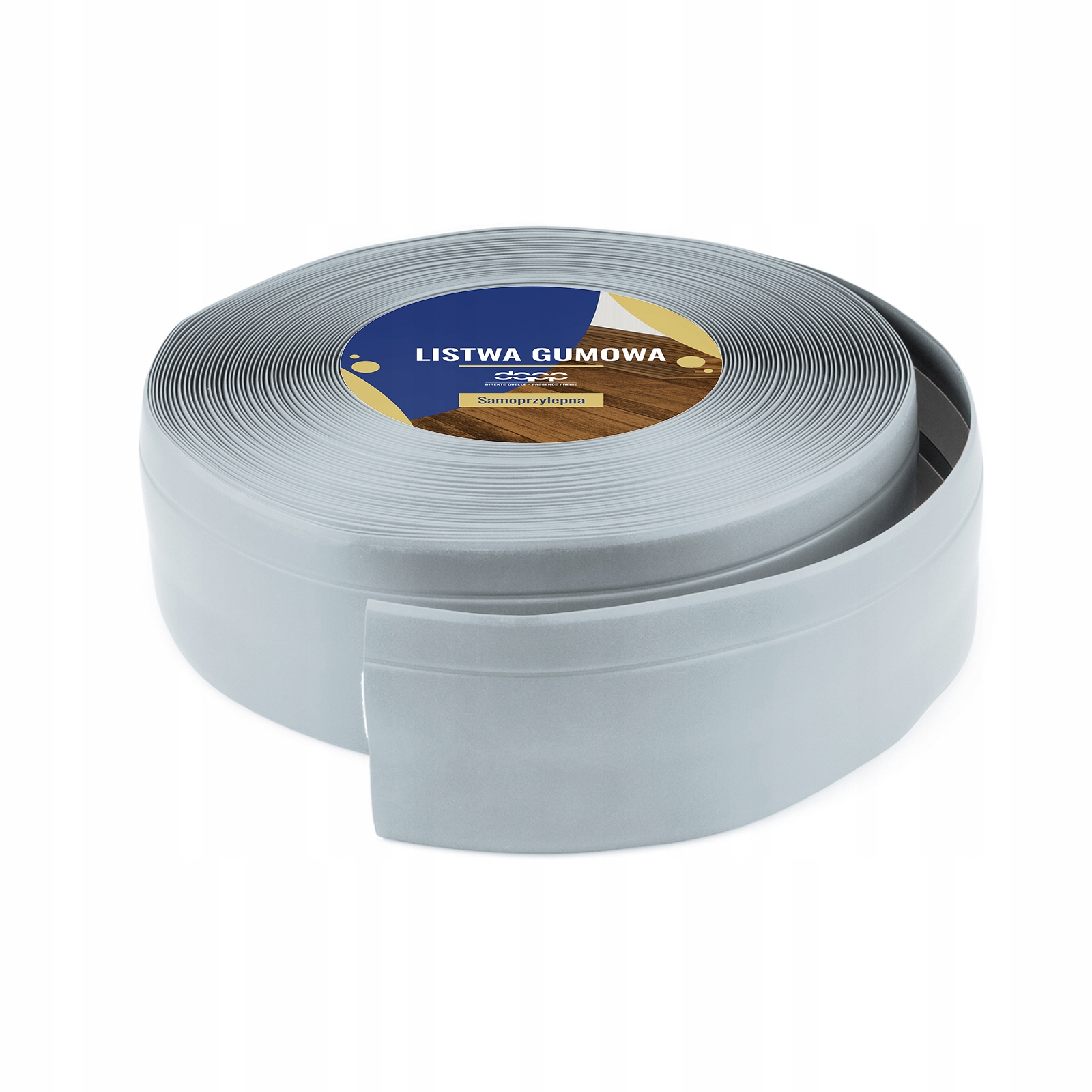 Gumová podlahová lišta 50 mm Samolepicí Dokončovací Popiel 25 m