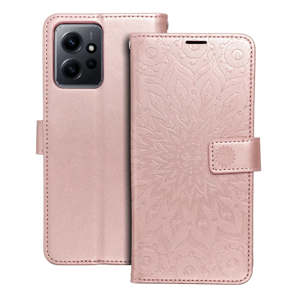 Kabura Mezzo Book do Xiaomi Redmi Note 12 5G mandala złoty róż