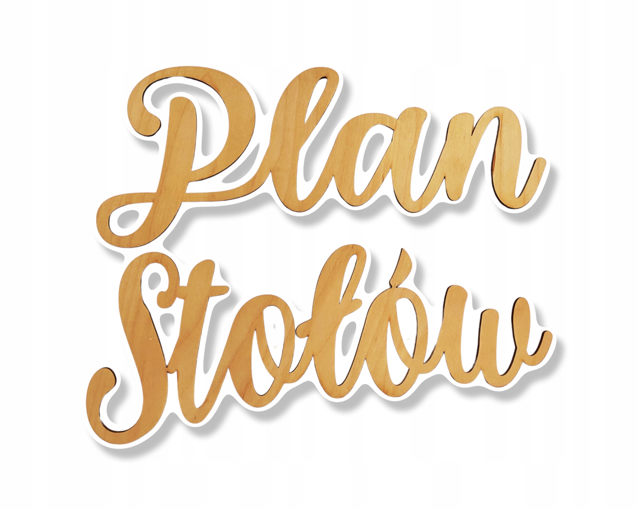 Plan Stołów Duży Napis Wesele Ślub Dekoracja