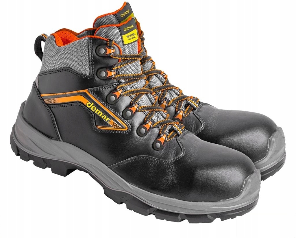 Buty Bezpieczne Demar BDSOLO-T-S3 37 Czarno-szary