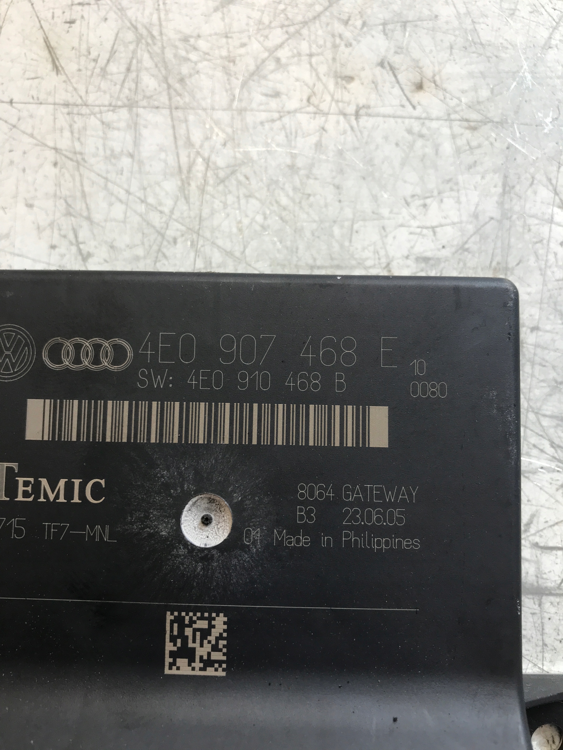 modulo Centralina GATEWAY AUDI A8 D3 4E0907468E