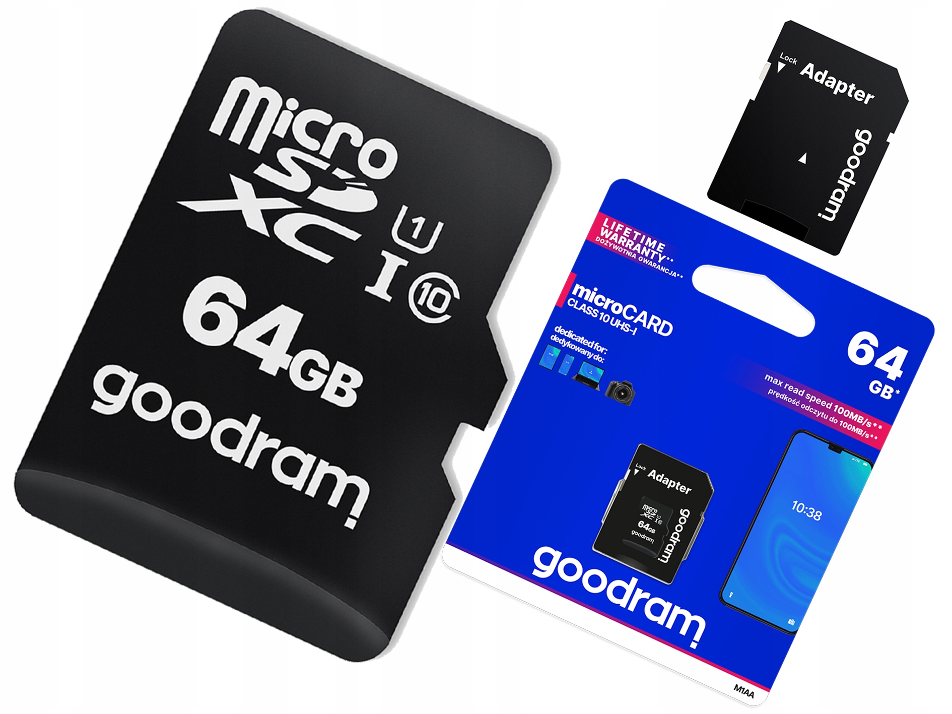 

Goodram Karta Pamięci 64GB Micro Sd XC Class 10 +a