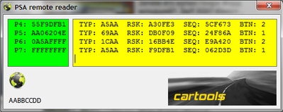 PSA remote reader используется пульт дистанционного управления Citroen
