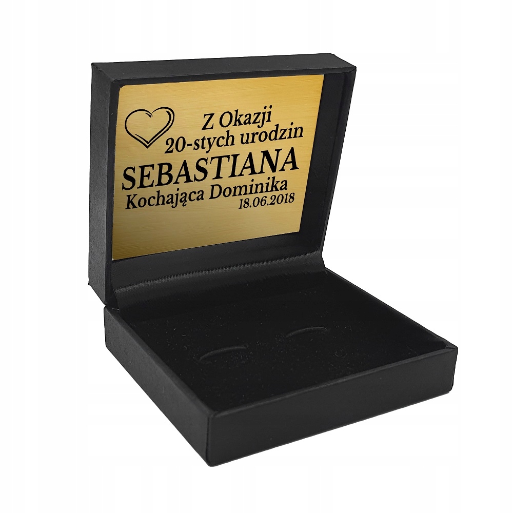 Grawer spersonalizowane życzenia w pudełku logo Kamień Bez kamienia