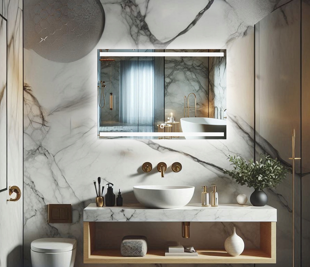 LUSTRO LED 120x100 Z WŁĄCZNIKIEM DOTYKOWYM Reflexa Marka Home & Decor Group