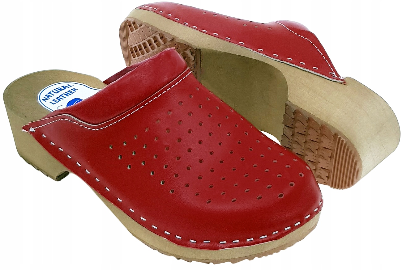 Chodaki Medyczne Drewniaki, Miękkie Podbicie *36*