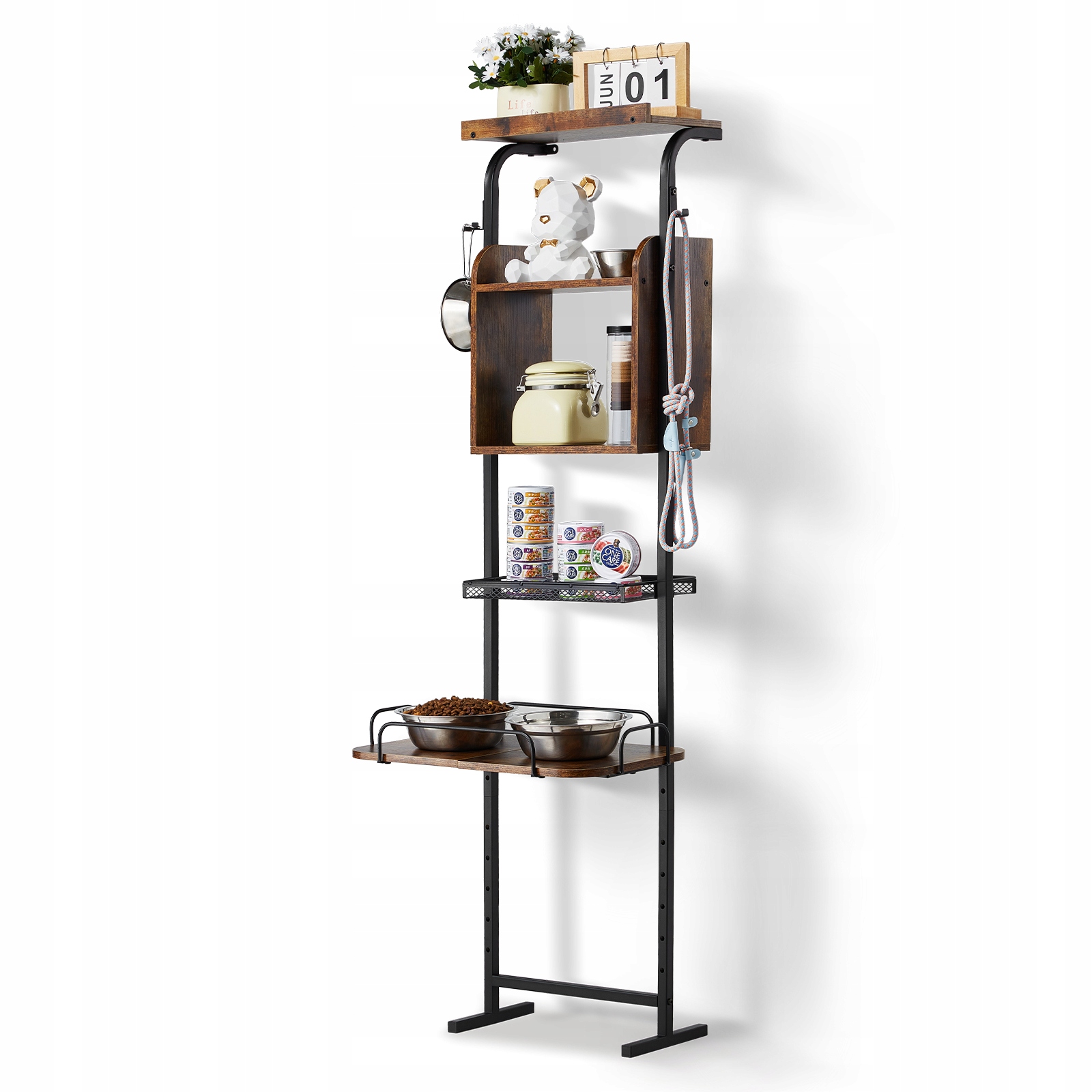 Levně Vevor Kojící stanice 500x198x1450MM Miska pro psa Držák na misku