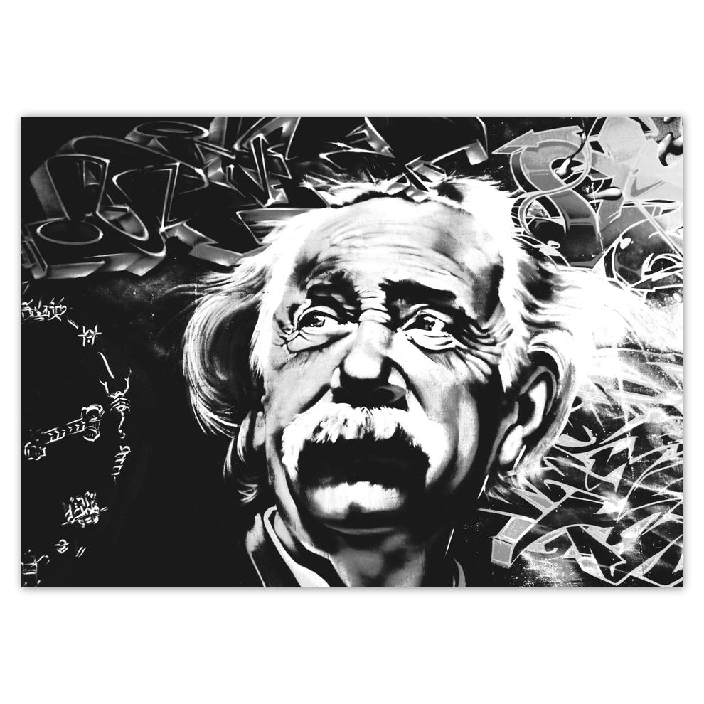 

Plakaty 70x50 Albert Einstein Graffiti