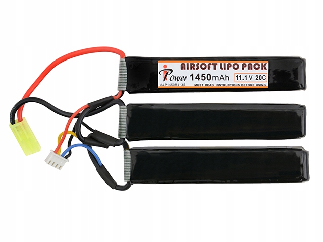 Akumulator Bateria LiPo Li-Po 1450mAh 11,1V Ak M4 G36 MP5 M16 M14 Ar