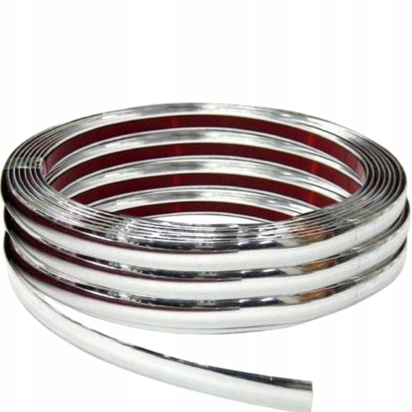 LISTWA OZDOBNA CHROM TAŚMA CHROMOWANA 8mm NA METRY