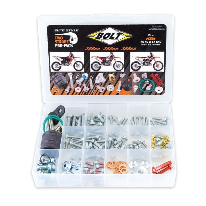Bolt Usa sada skrutiek Pro Pack Ktm 2T 200, 250, 300