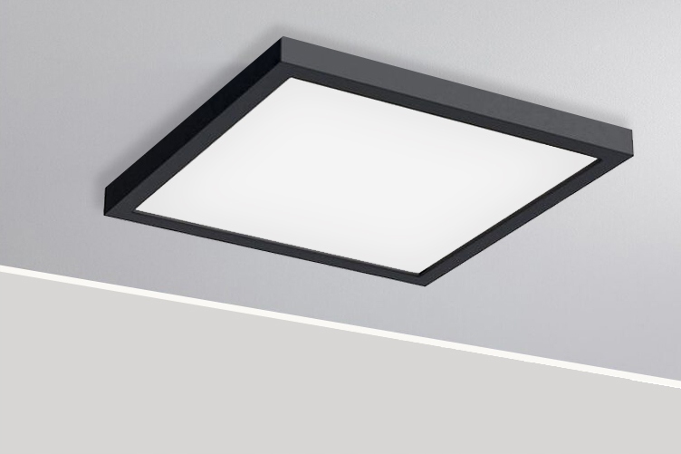 Panel LED natynkowy 36W Czarny 40x40 cm Plafon lampa sufitowa SuperLED Kod producenta 4523