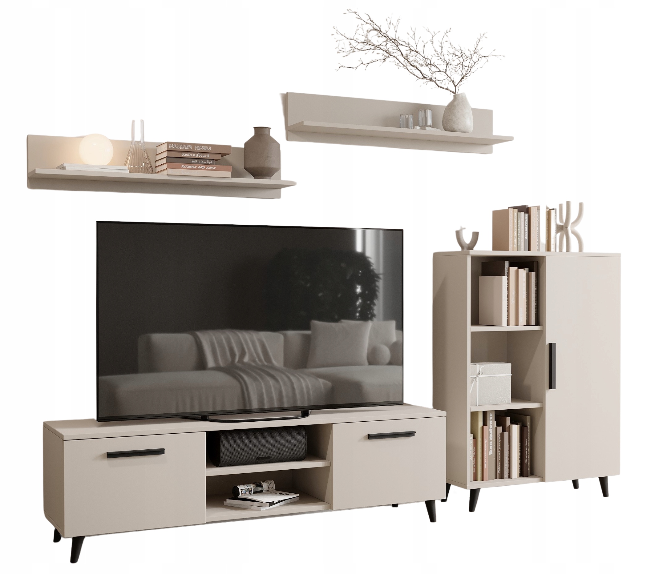 Obývacia Stena Oslo kašmír komoda skrinka Rtv polica škandinávsky štýl Per