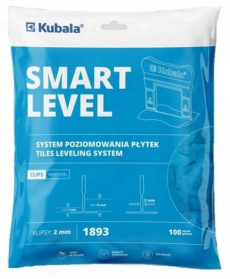 

Kubala 1893 System Poziomowania Klipsy 2mm 100szt.