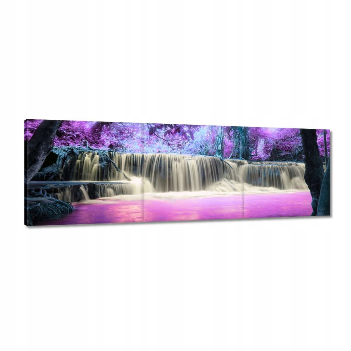 Obraz 150x50 Fialový vodopád