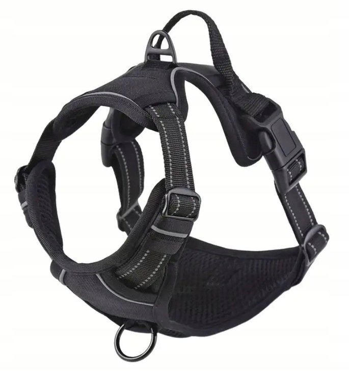 Levně Postroj pro velkého psa Beztlakový černý Guard XL 53-96cm Ovčák