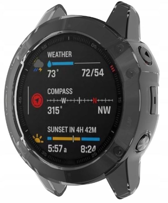 2x SZKŁO 9H PRO + ETUI DO GARMIN FENIX 6 / 6 PRO Marka e-inventory