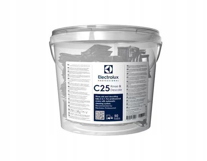 C25 Tabletki pielęgnacyjne i odkamieniające do piecy Electrolux 50 szt.