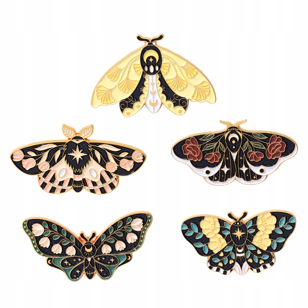 

Owady klapy Pin Motyle ćmy emalia Pin