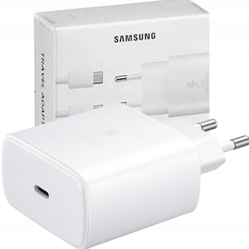 Samsung Ładowarka sieciowa Samsung USB typ C USB 45W +kabel biała Stan opakowania oryginalne