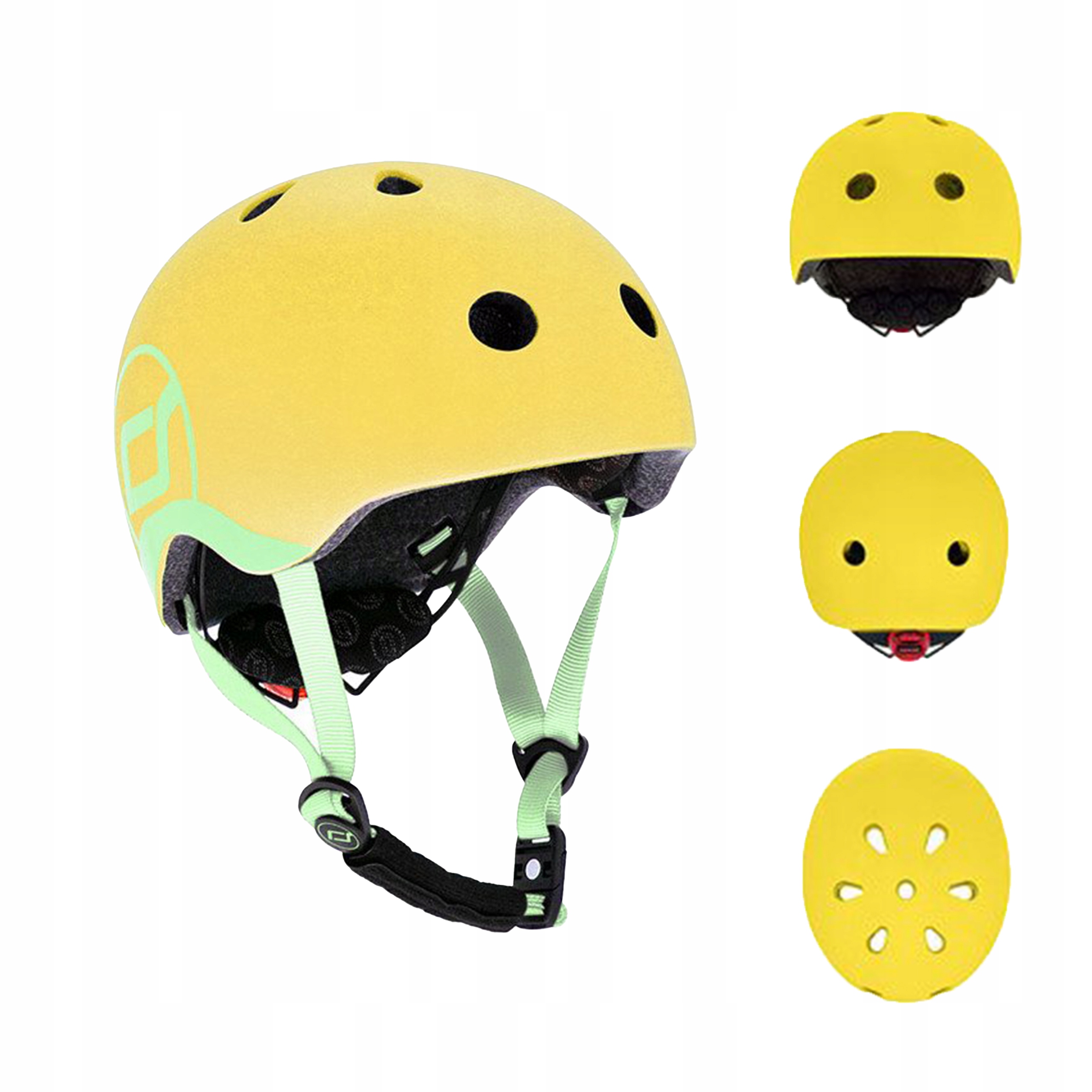 Kask Rowerowy Dziecięcy Scootandride Xxs 1+ Lemon